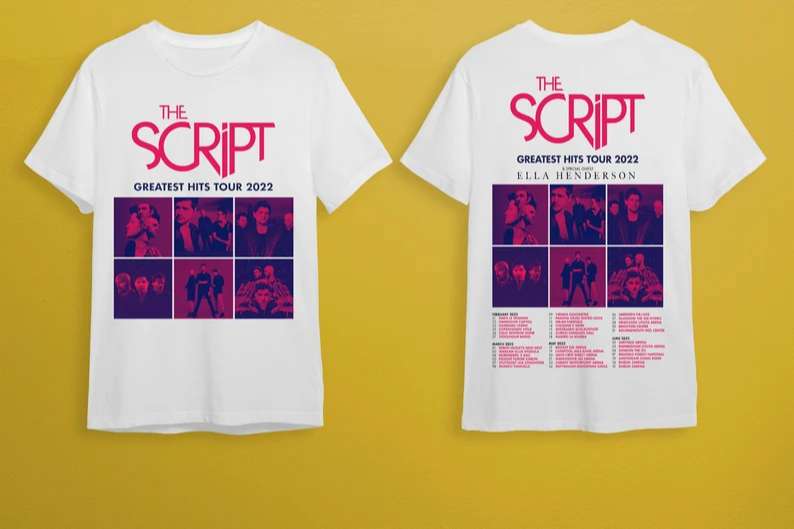 The Script Greatest Hits Tour 2022 T-shirt