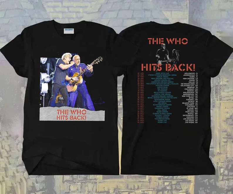 The Who Hits Back North American Tour 2022 T-shirt