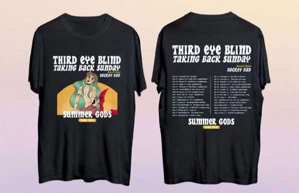 Third Eye Blind Summer Gods Tour 2022 Rock Band T-shirt