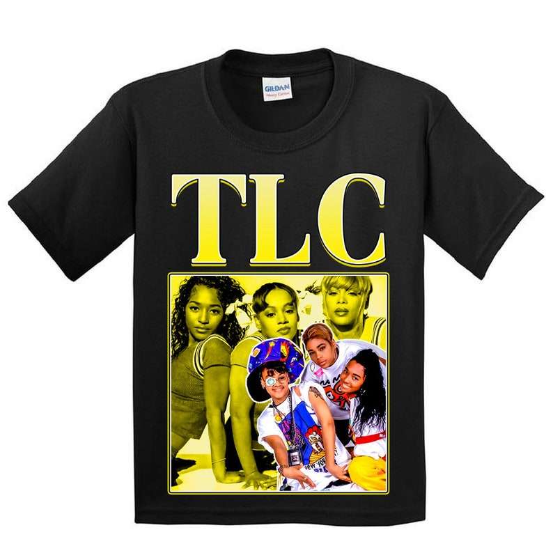 Tlc Band Vintage Black T Shirt