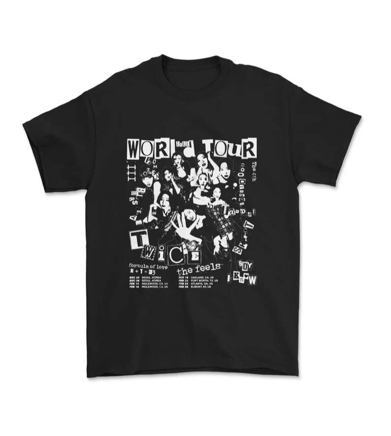 Twice World Tour Iii 2022 T-shirt Merch Kpop Music