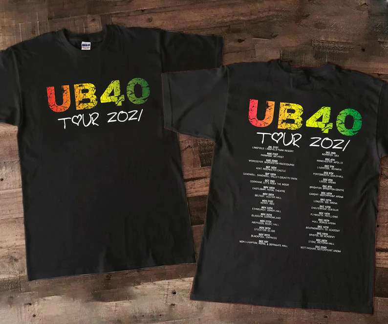 Ub40 Top Reggae 2021 Concert T Shirt