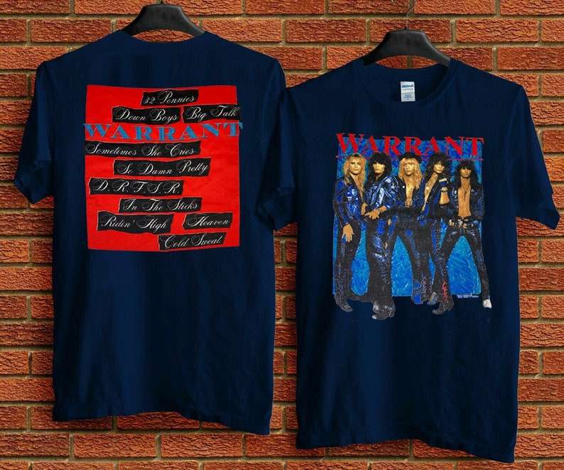 Warrant 80s Drfsr Concert Tour 1989 T-shirt