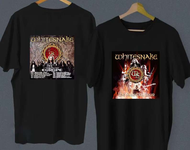 Whitesnake The Farewell Europe Tour 2022 T-shirt