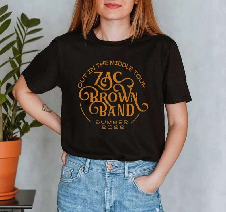 Zac Brown Band Out In The Middle Tour T-shirt