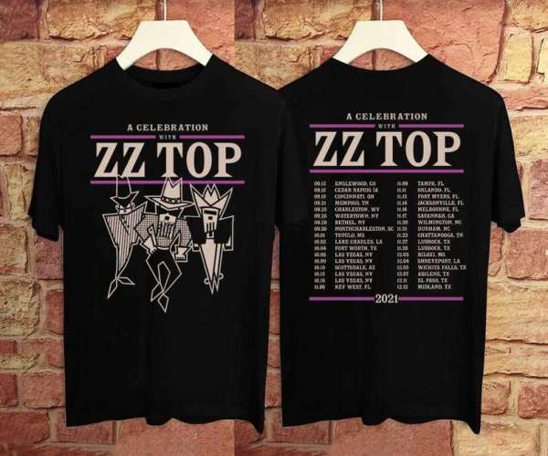 Zz Top Tour A Celebration With Zz Top Graphic T-shirt