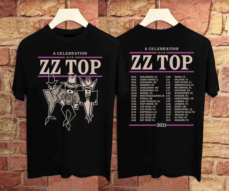 Zz Top Tour T Shirt A Celebration With Zz Top