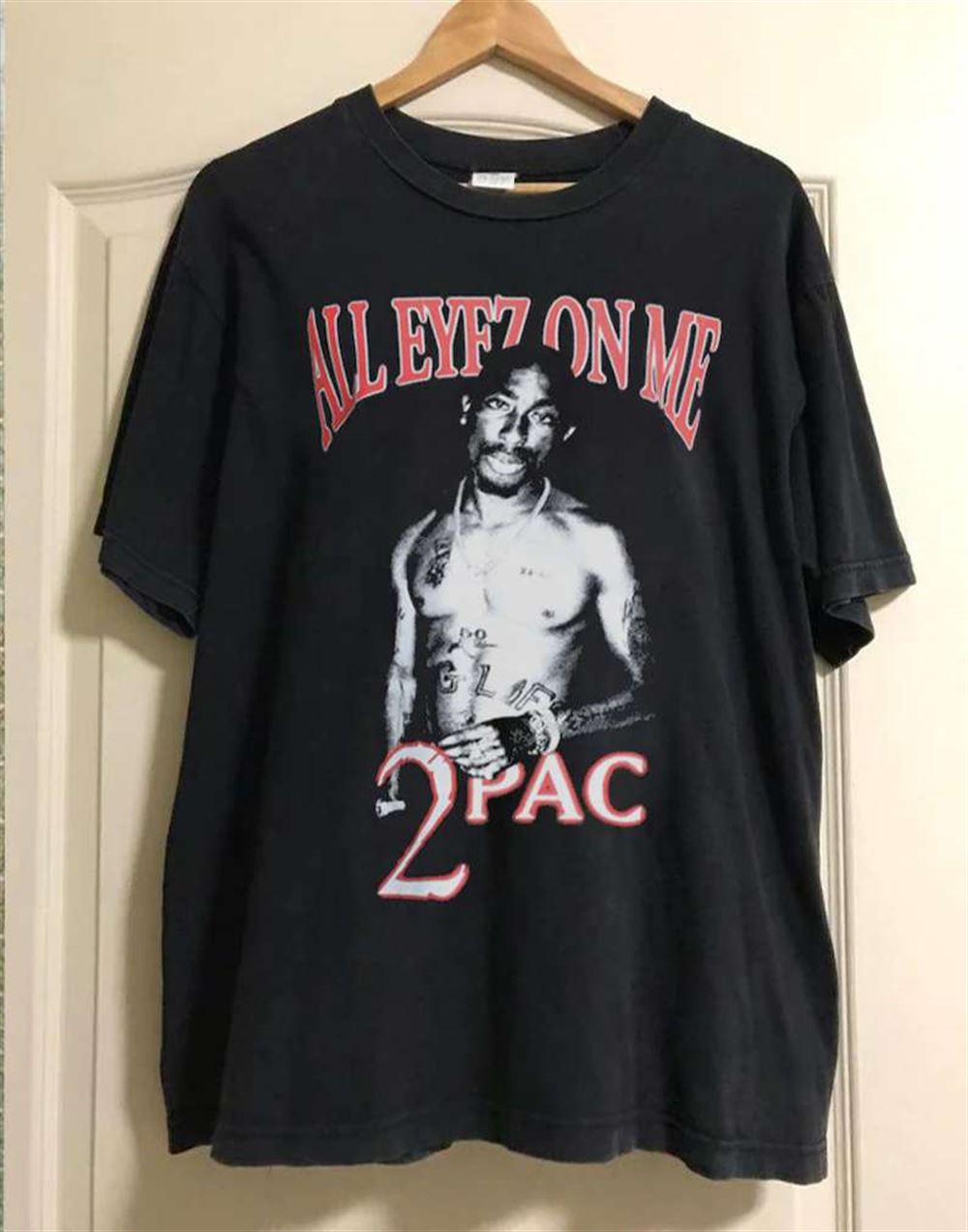 2 Pac All Eyez On Me Black T Shirt Tupac Shakur Size Up To 5xl