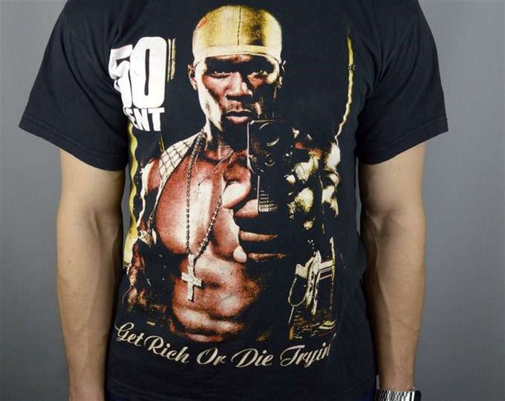 50 Cent Get Rich Or Die Tryin 2003 T Shirt Size Up To 5xl