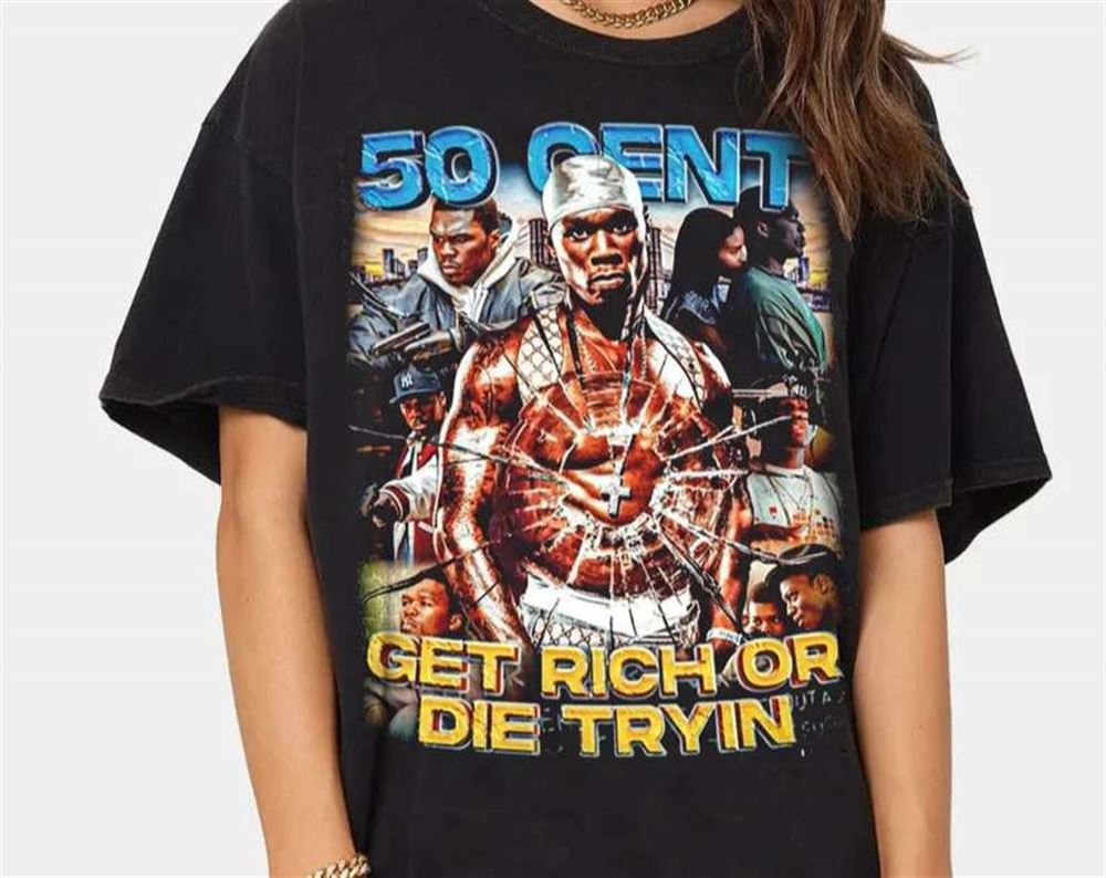 50 Cent Get Rich Or Die Tryin T Shirt Rapper Size Up To 5xl