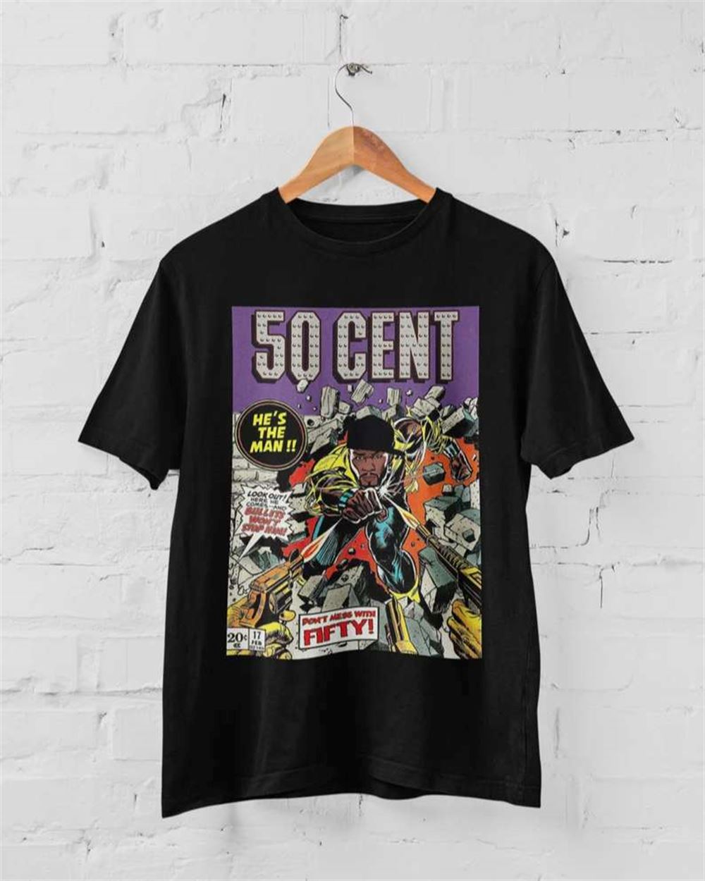 50 Cent Rapper Inspired Comic Book Unisex T-shirt Size Up To 5xl