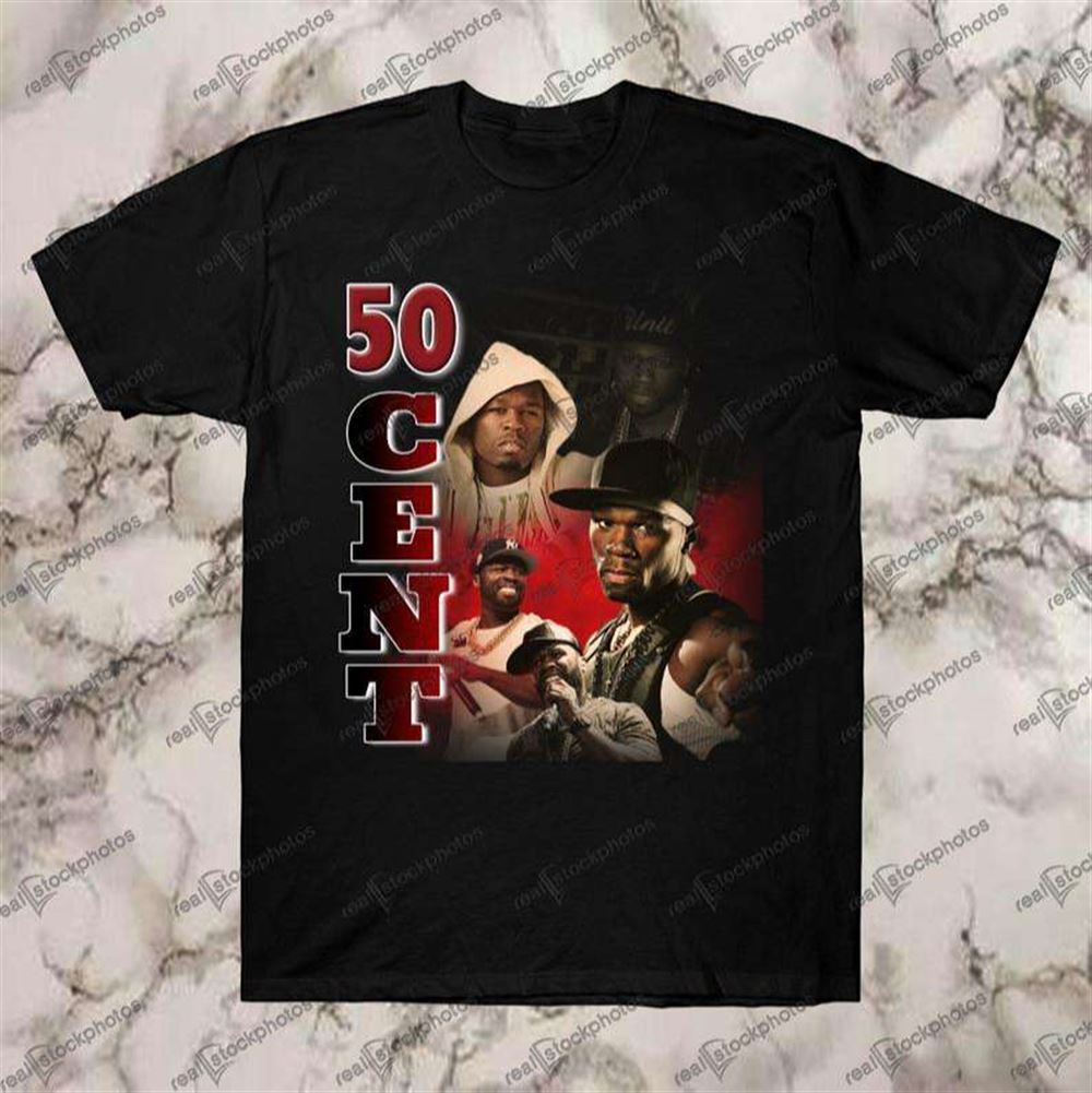 50 Cent Vintage Retro Style T Shirt Size Up To 5xl