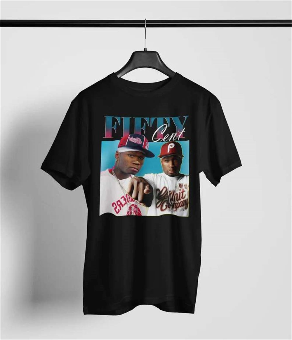 50 Fifty Cent Rapper Retro T-shirt Size Up To 5xl