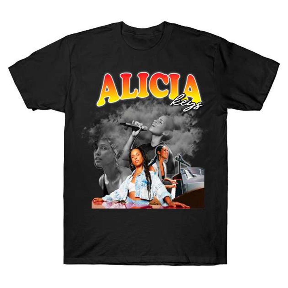 Alicia Keys Hip Hop Rnb Vintage T Shirt Size Up To 5xl