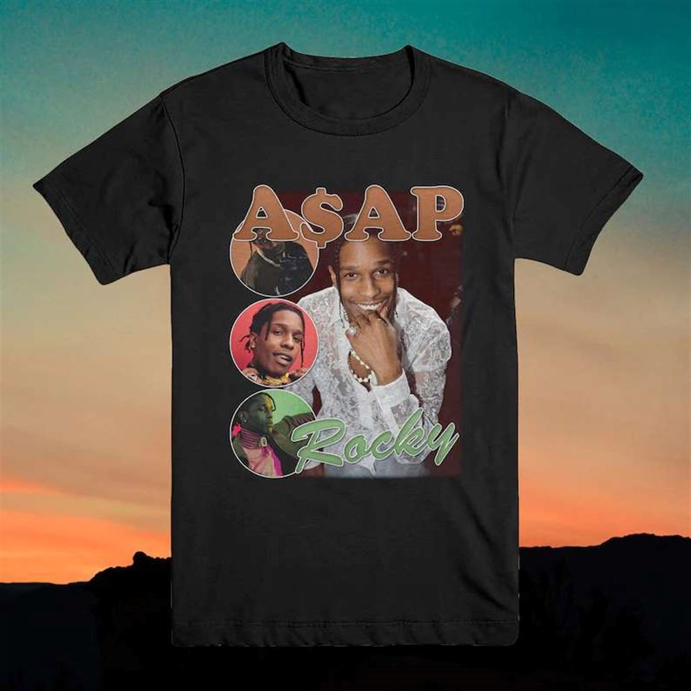 Asap Rocky Merch Rapper Music T Shirt Size Up To 5xl