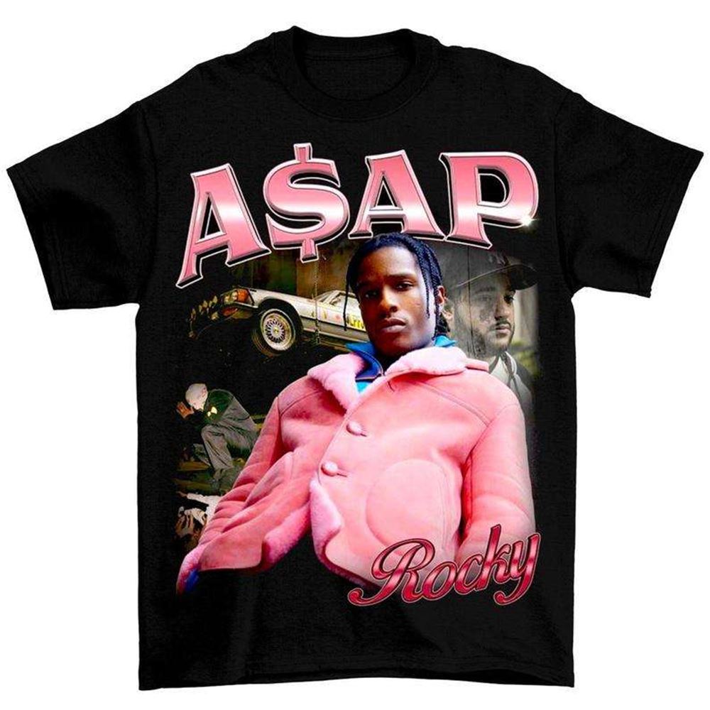 Asap Rocky Retro Vintage Bootleg T Shirt Size Up To 5xl