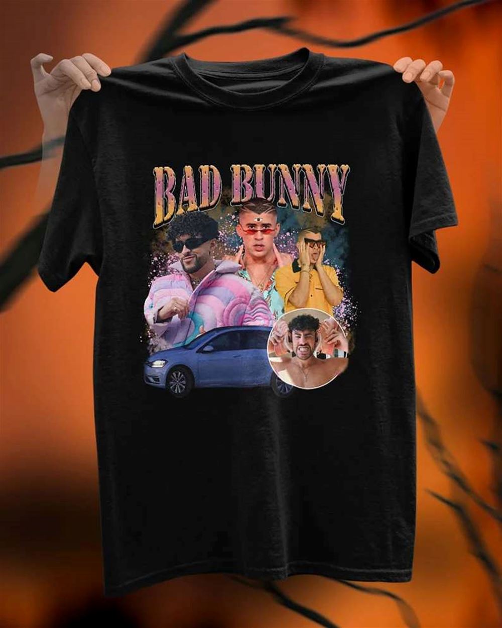 Bad Bunny Bootleg Style Rapper T-shirt Size Up To 5xl