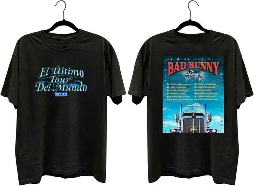 Bad Bunny El Ultimo Tour Del Mundo 2022 T Shirt Size Up To 5xl