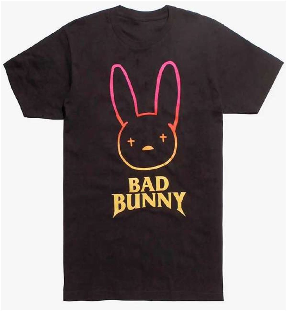 Bad Bunny Logo T Shirt Merch Rapper Rap Music Size Up To 5xl