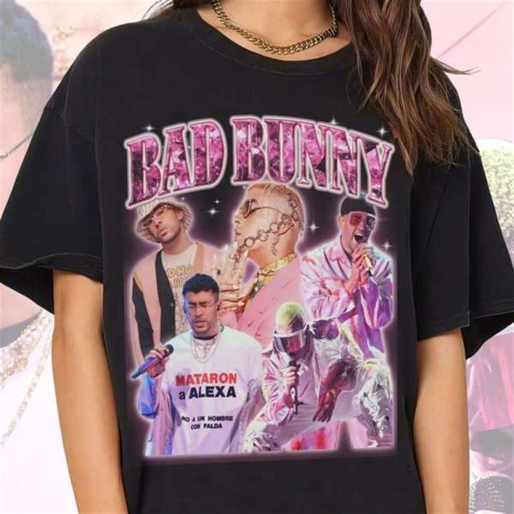 Bad Bunny Shirt Rapper Rap Style Size Up To 5xl