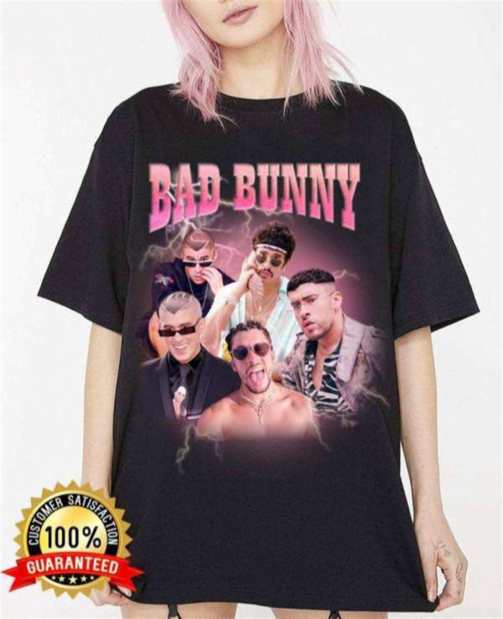 Bad Bunny T-shirt Merch Rapper Rap Music Size Up To 5xl