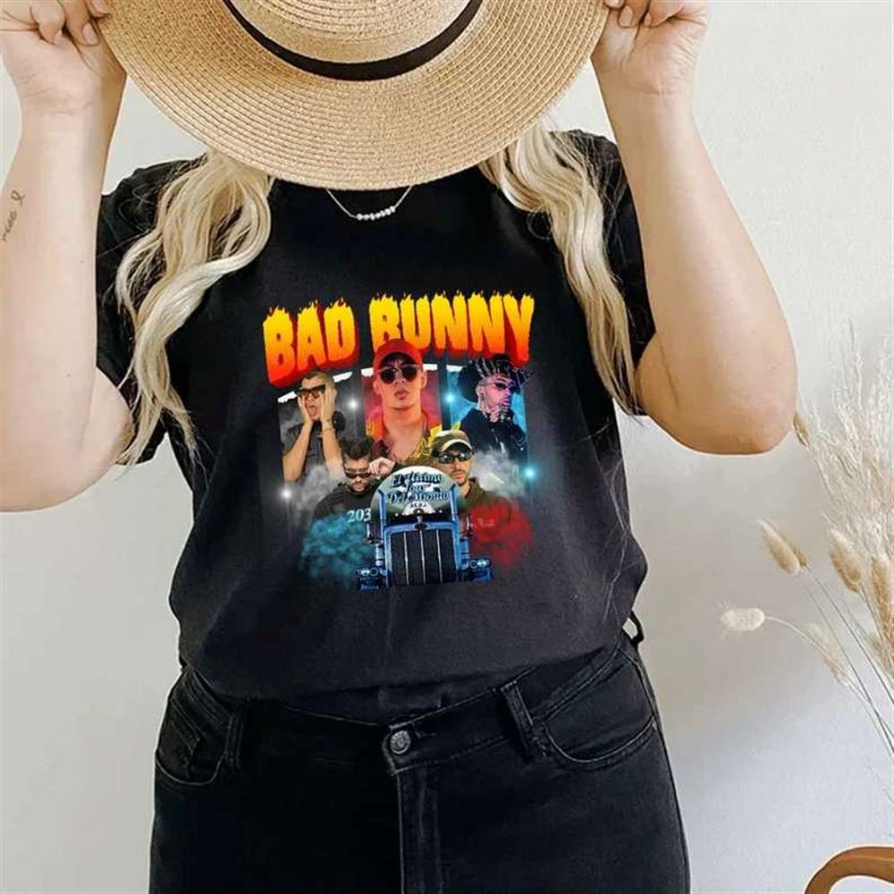 Bad Bunny Tour T Shirt Rapper Music Size Up To 5xl