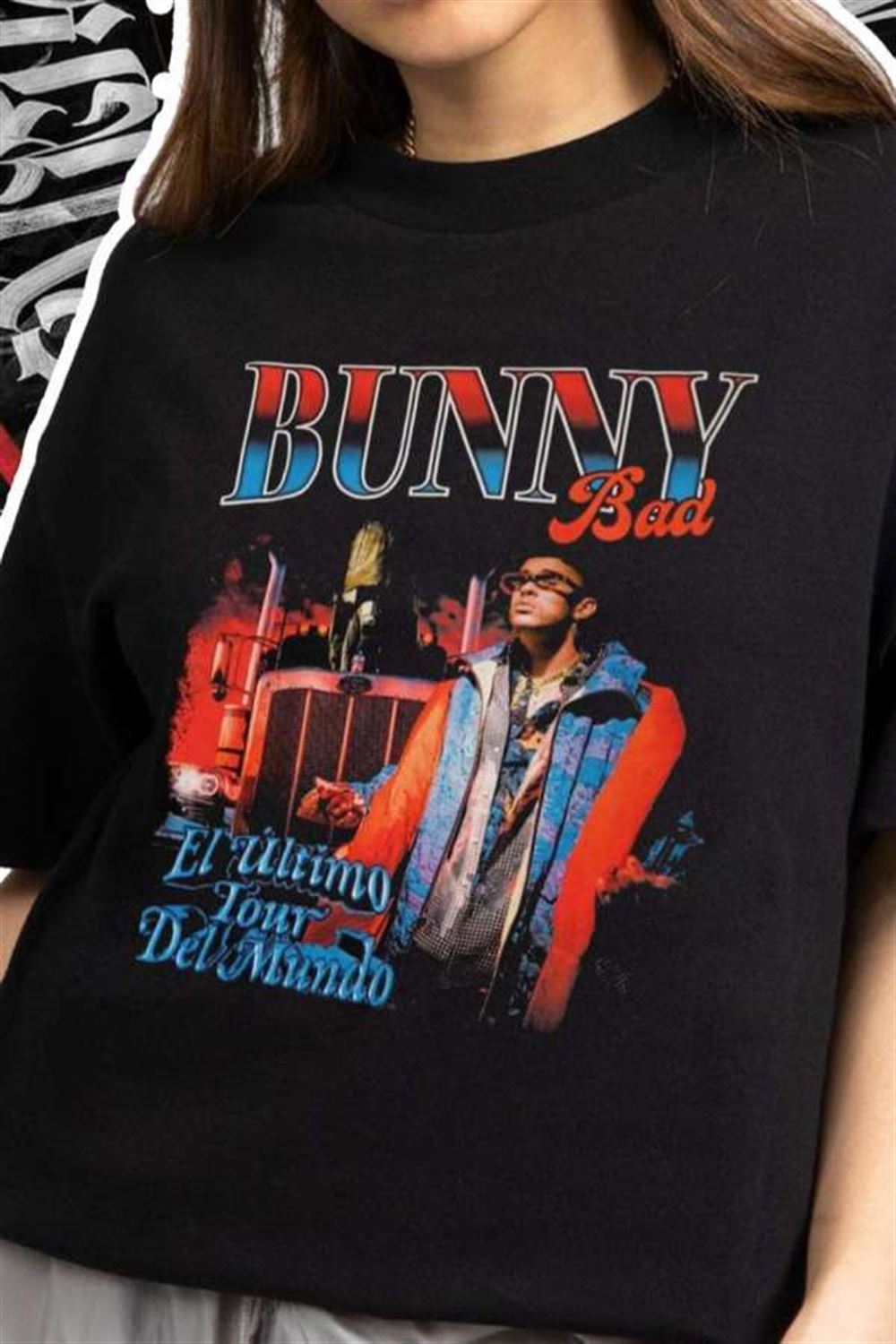 Bad Bunny Tour Vintage Graphic T Shirt Size Up To 5xl