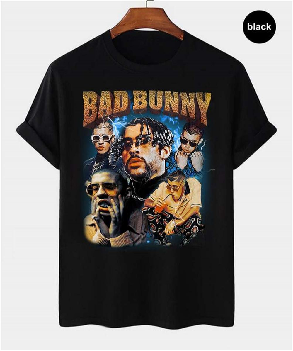 Bad Bunny Vintage Retro Style Rap Music T Shirt Size Up To 5xl