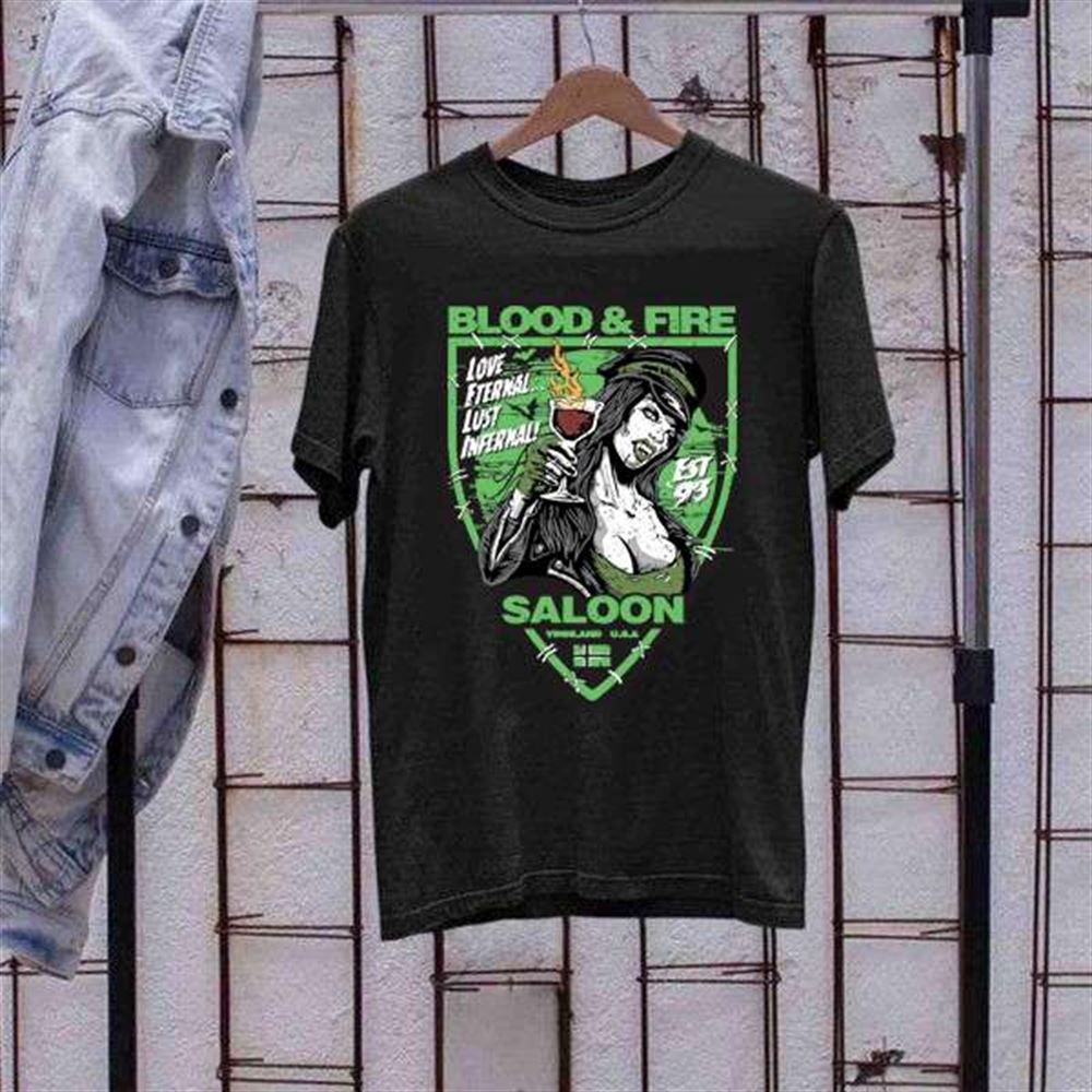 Blood Fire Saloon Type O Negative T Shirt Size Up To 5xl