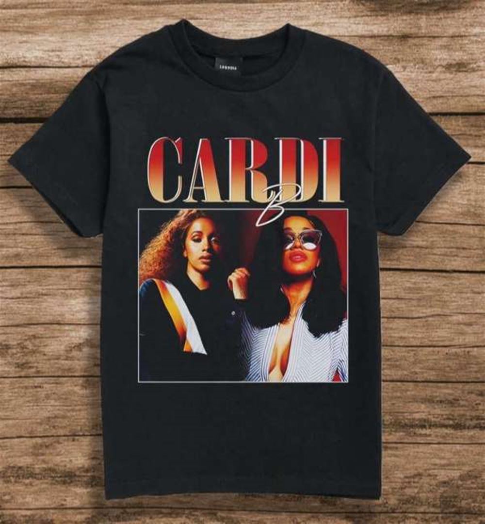 Cardi B Vintage Graphic T Shirt Rapper Music Size Up To 5xl