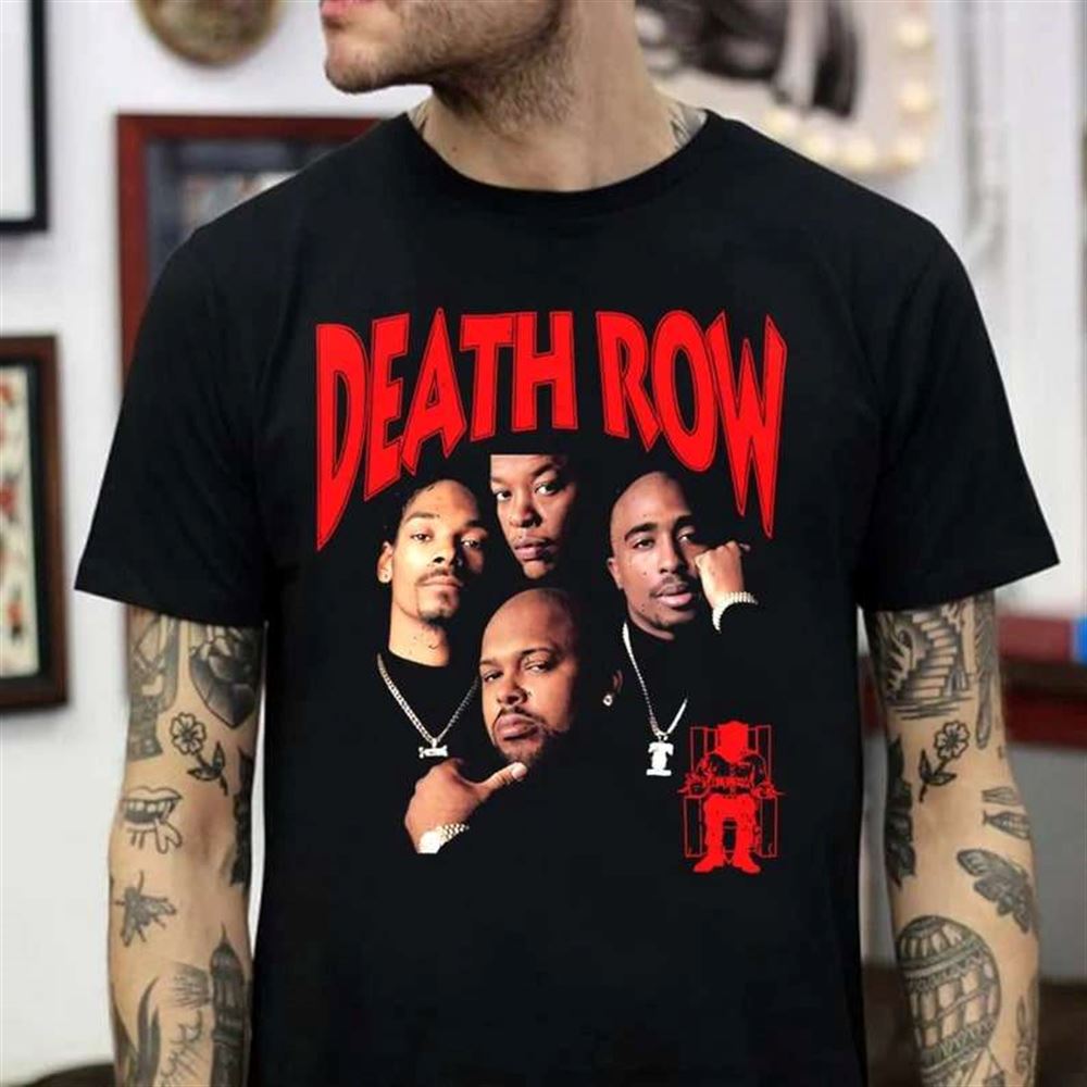 Death Row Records Snoop Dogg Dr Dre 2pac T-shirt Size Up To 5xl