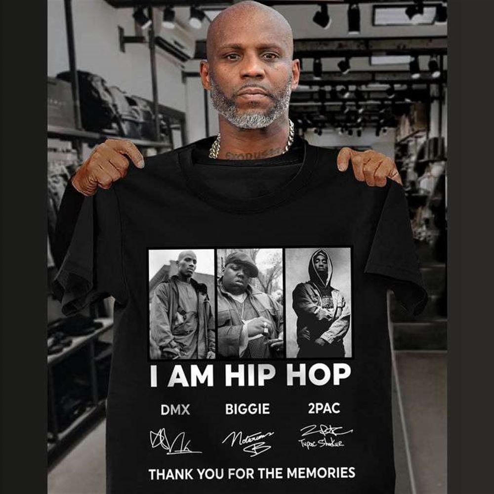 Dmx Biggie And 2pac Signatures Thank Memories Shirt Size Up To 5xl