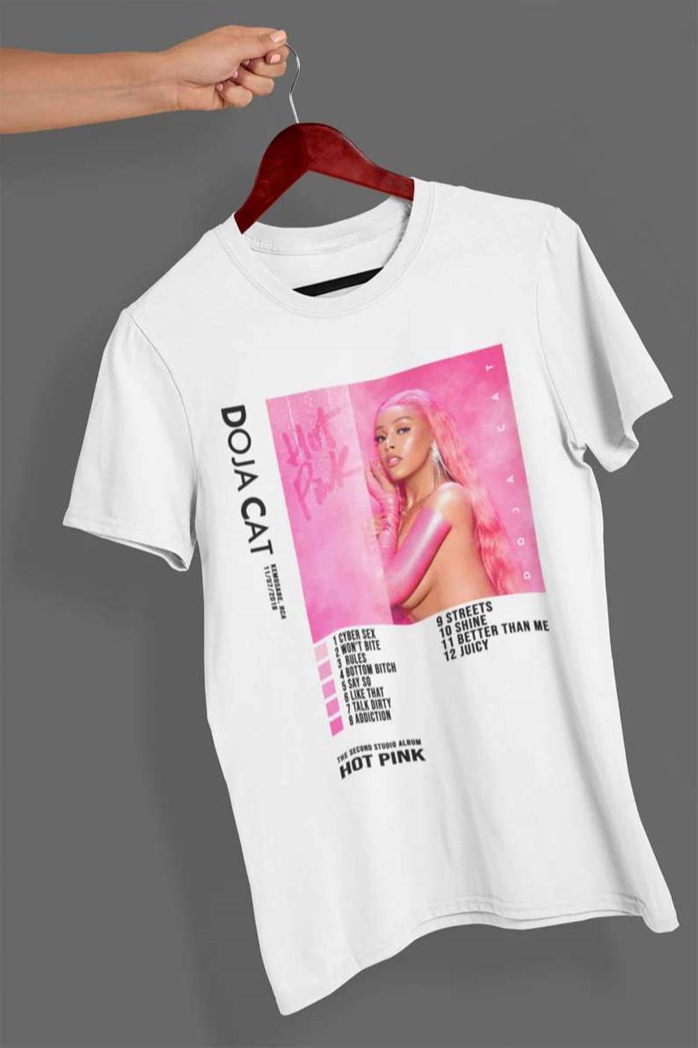 Doja Cat Unisex T Shirt Hot Pink Rapper Size Up To 5xl