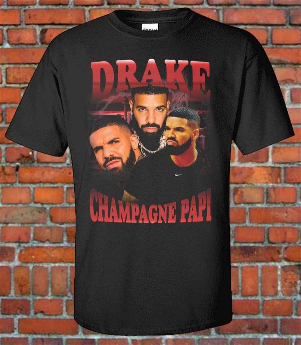 Drake Rapper Rap T Shirt Champagne Papi Size Up To 5xl