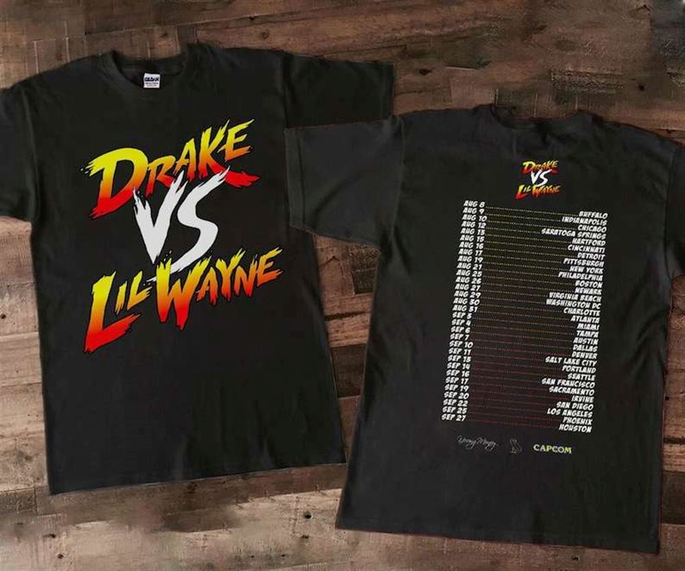 Drake Vs Lil Wayne Tour Concert T Shirt Size Up To 5xl