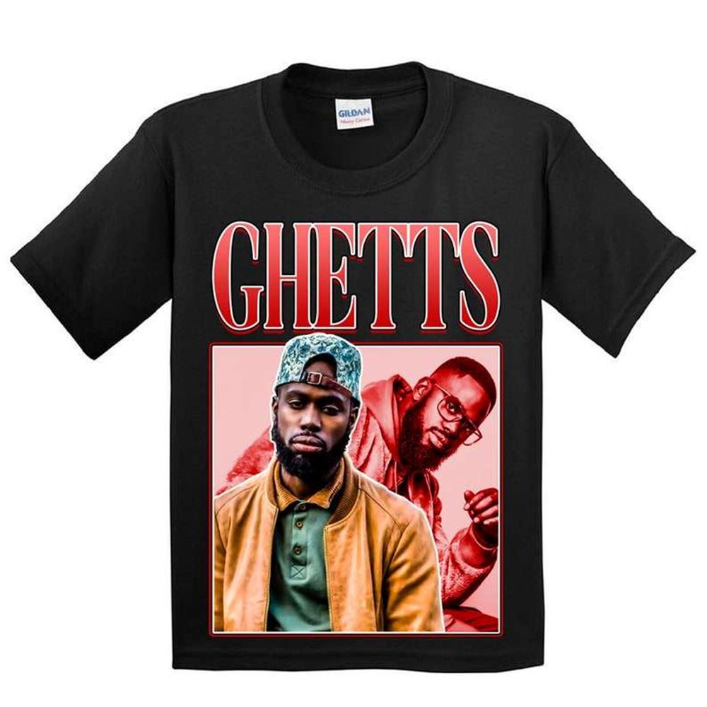 Ghetts Rapper Vintage Black T Shirt Size Up To 5xl