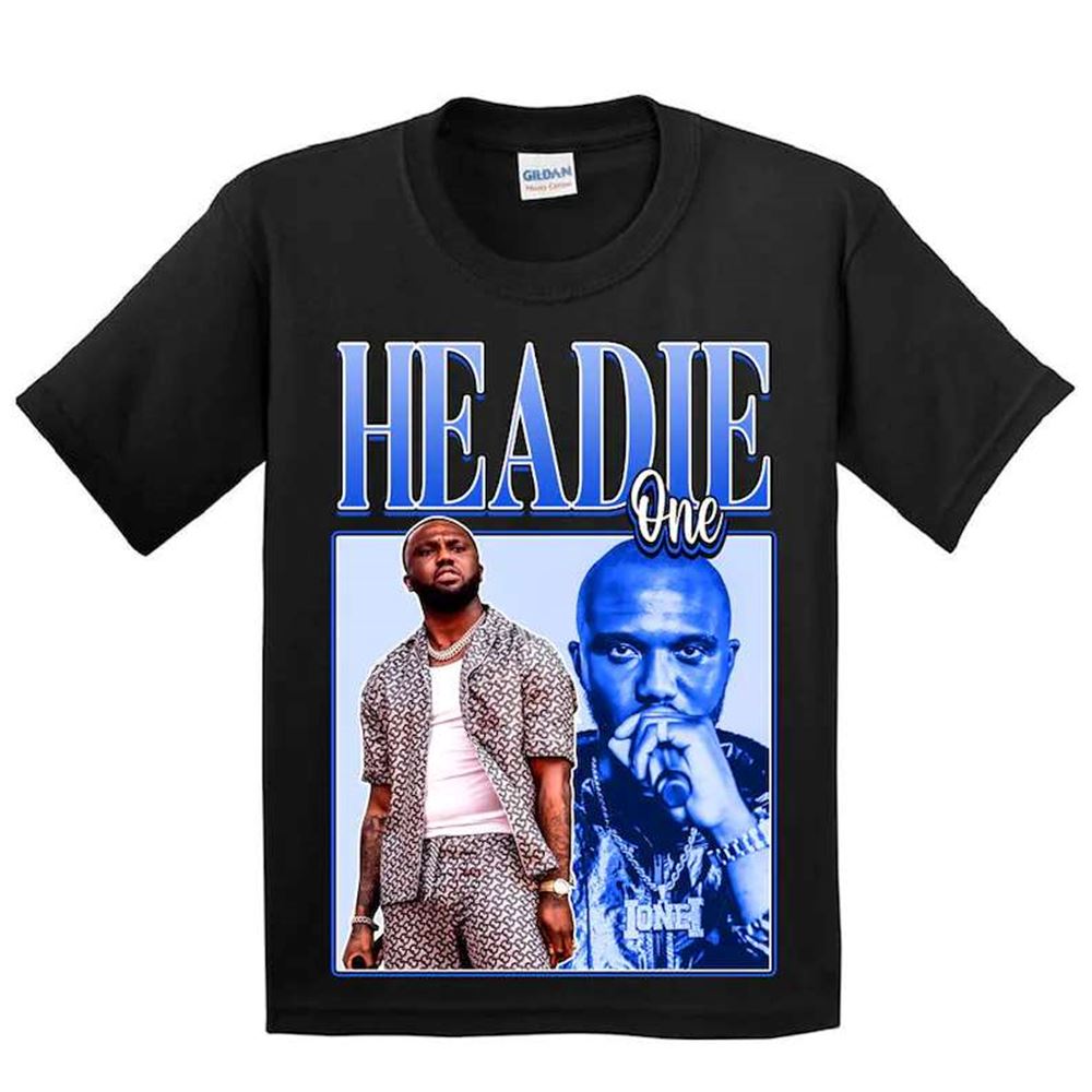 Headie One Rapper Vintage Black T Shirt Size Up To 5xl