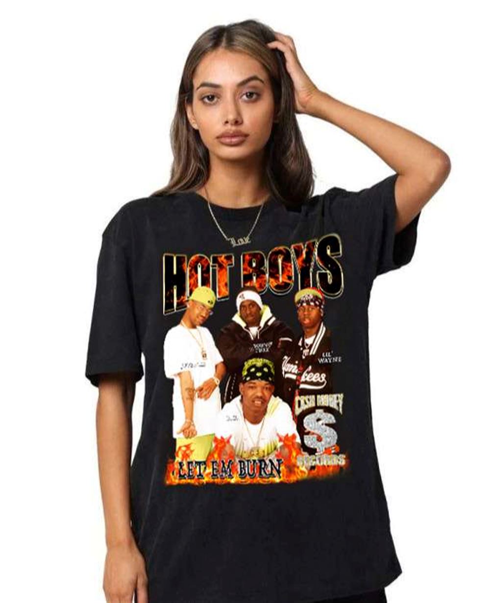 Hot Boys T Shirt Vintage Rap Hip Hop Band Size Up To 5xl