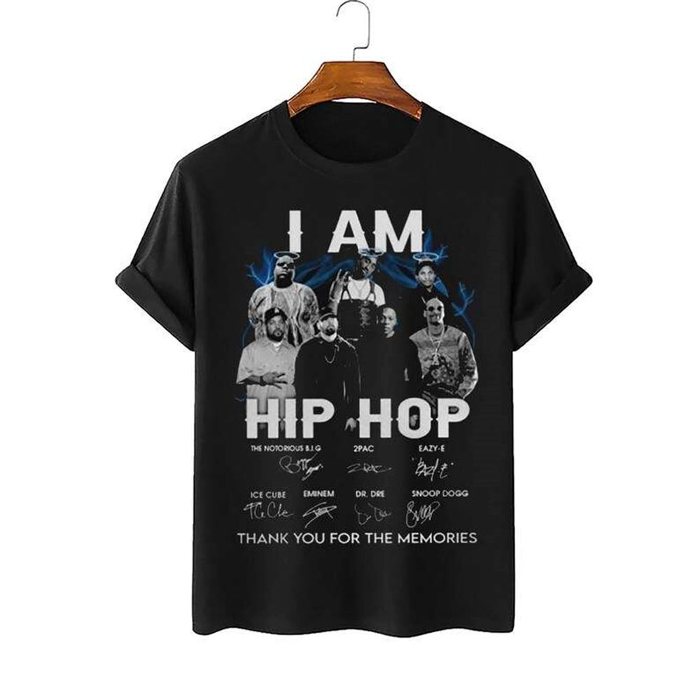 Im Hip Hop Thank You For The Memories Signatures T-shirt Size Up To 5xl