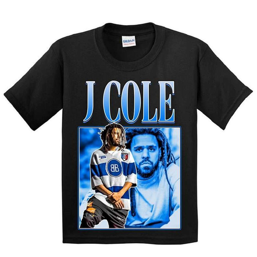 J Cole Rapper Vintage Black T Shirt Size Up To 5xl