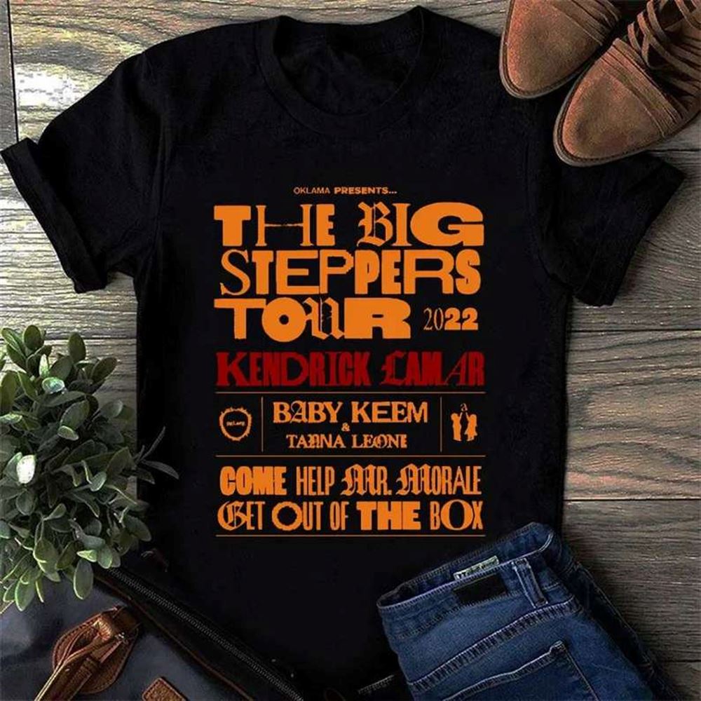 Kendrick Lamar Mr Morale The Big Steppers Tour 2022 Baby Keem And Tanna Leone T-shirt Size Up To 5xl