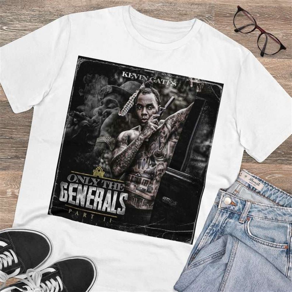 Kevin Gates Only The Generals Part Ii Album Cover T Shirt Rapper Rap Size Up To 5xl