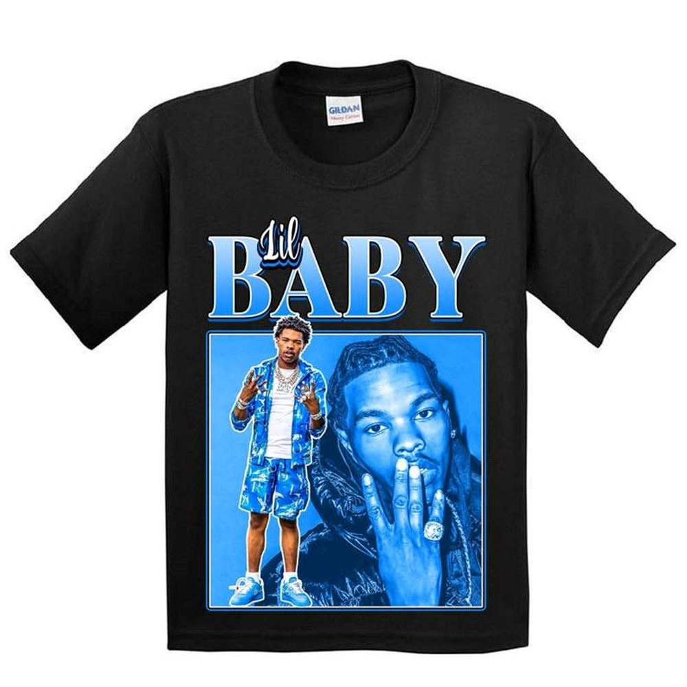 Lil Baby Rapper Vintage Black T Shirt Size Up To 5xl