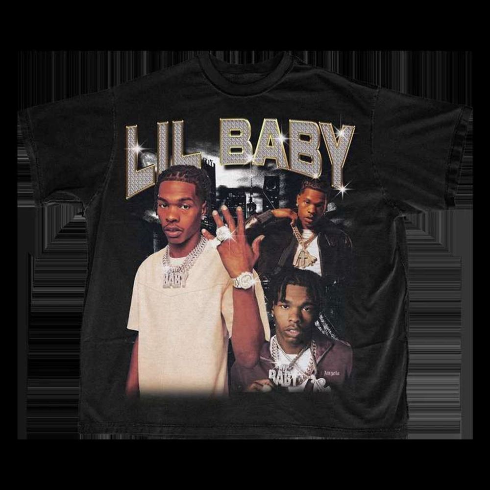 Lil Baby Rapper Vintage Bootleg Rap T-shirt Size Up To 5xl