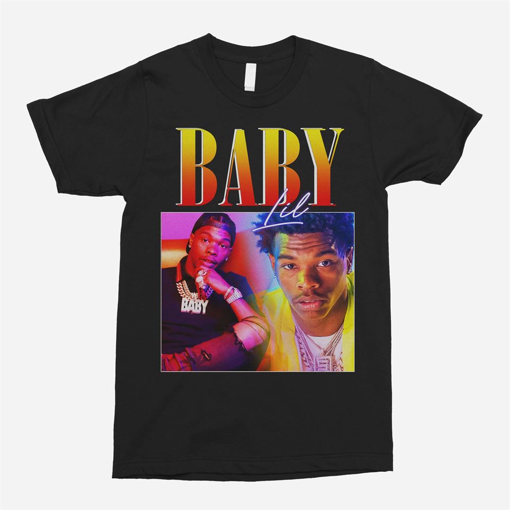 Lil Baby Rapper Vintage Rap Hip Hop T-shirt Music Size Up To 5xl