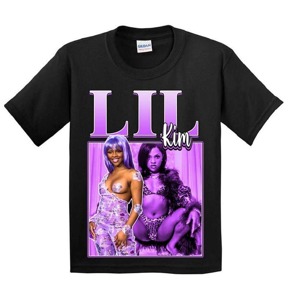 Lil Kim Rapper Vintage Black T Shirt Size Up To 5xl