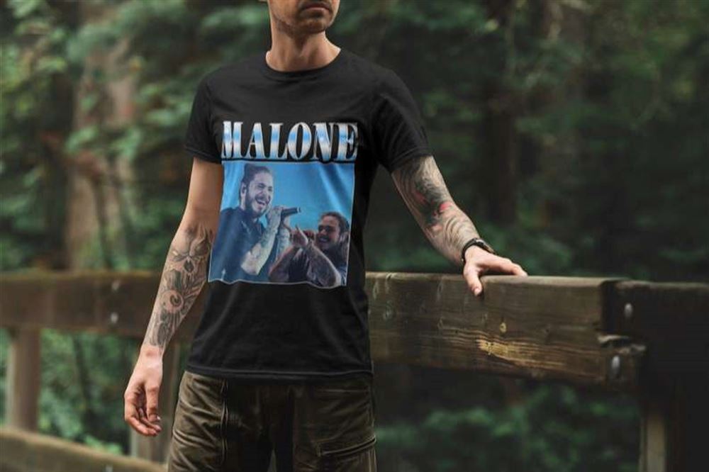 Malone Rapper Merch T Shirt Music Rap Size Up To 5xl