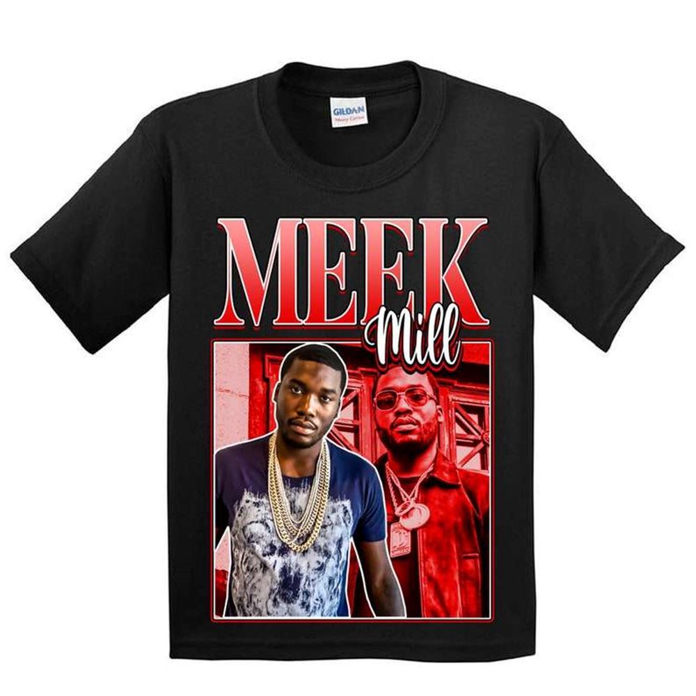 Meek Mill Rapper Vintage Black T Shirt Size Up To 5xl