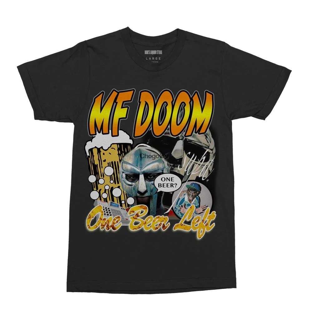 Mf Doom One Beer Left T Shirt Size Up To 5xl