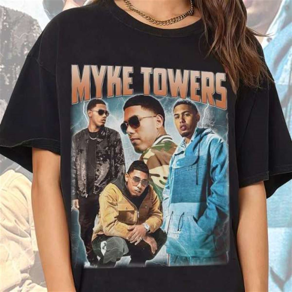 Myke Towers Rapper T Shirt Rap Hip Hop Size Up To 5xl